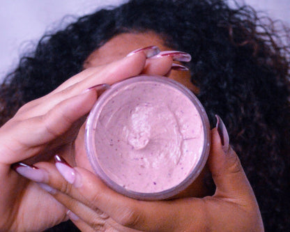 MINI HIBISCUS HAIR BUTTER, HIGH POROSITY.